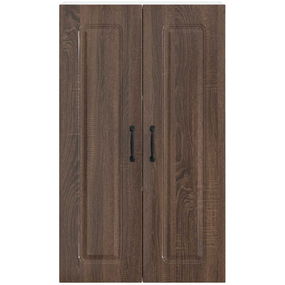 vidaXL 2 Door Brown Oak Kitchen Wall Cabinet Image 4
