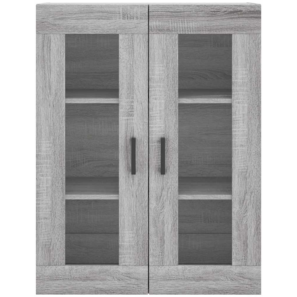 vidaXL 2 Door 3 Shelf Grey Sonoma Wall Mounted Cabinet Image 7