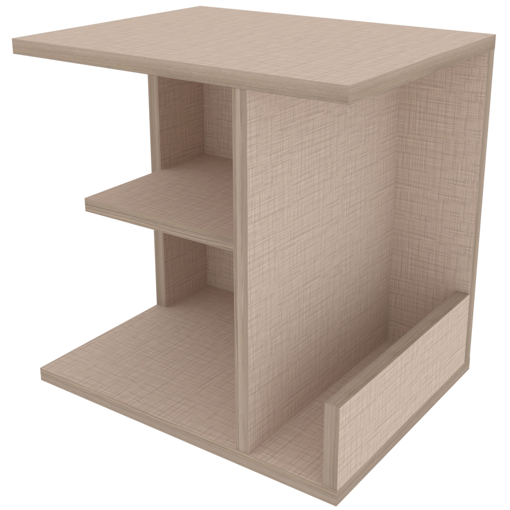 Decorotika Karamira 3 Shelf Cottonbeige Bedside Table Image 5