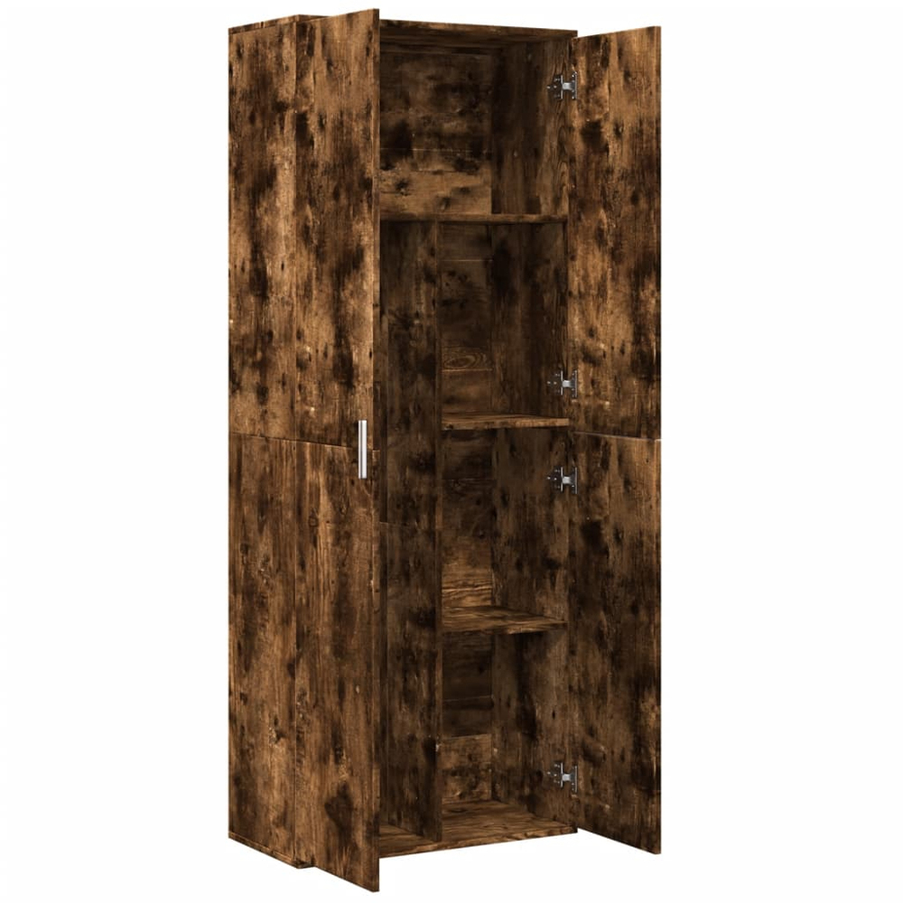 vidaXL 2 Door Smoked Oak High Cabinet Image 6