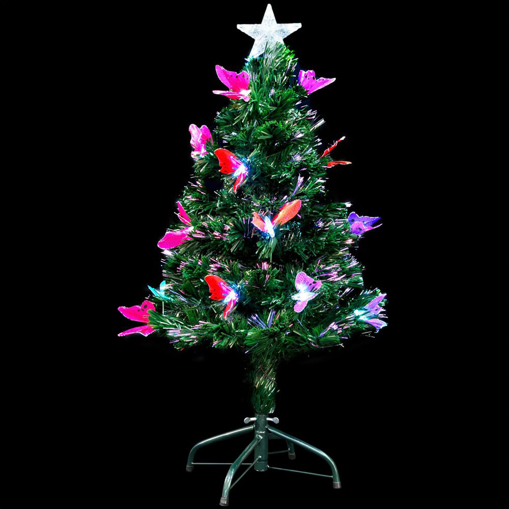 Shatchi Butterflies Fibre Optic Artificial Christmas Tree 2ft Image 3