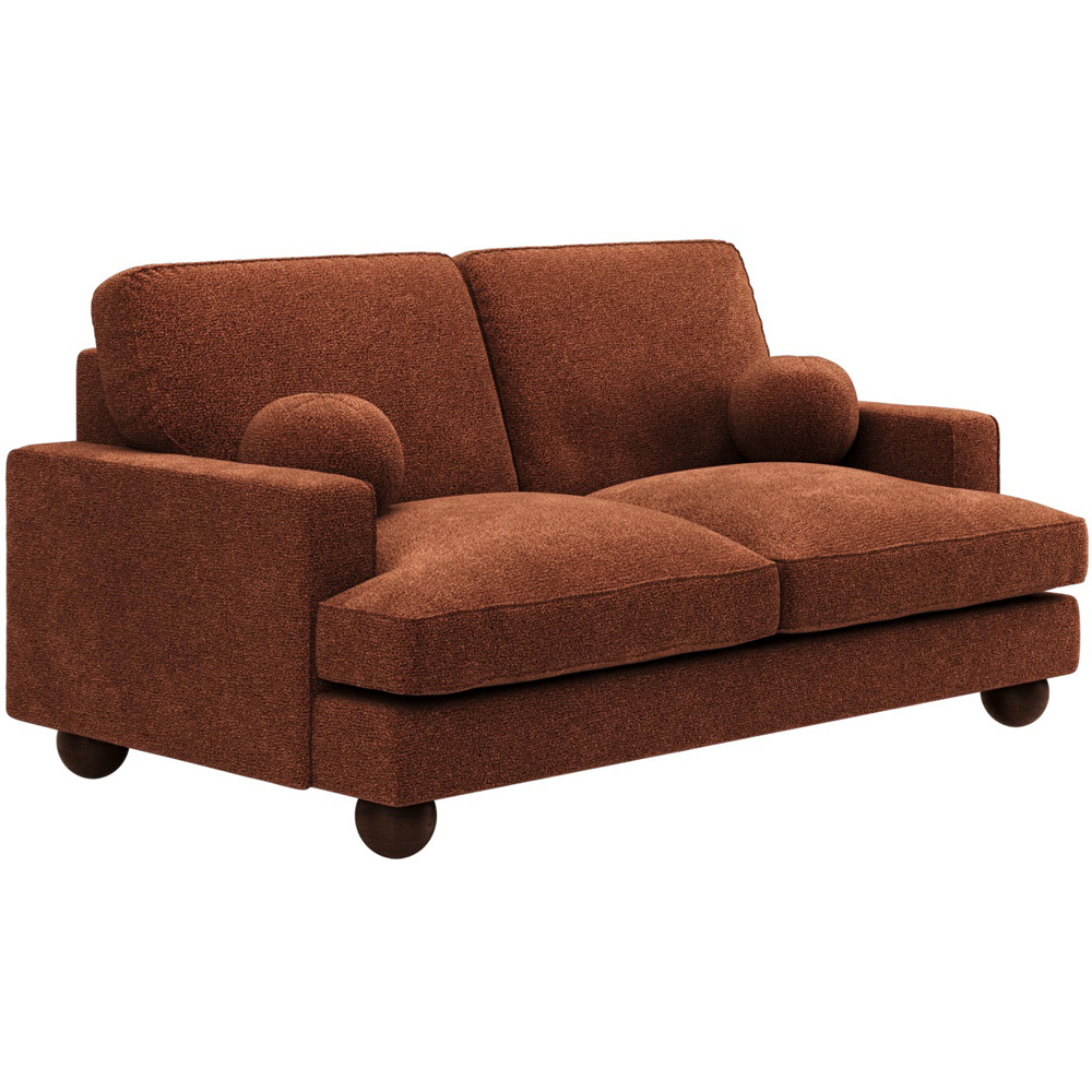 Solace+Co Addison 2 Seater Burnt Orange Chenille Sofa Image 3