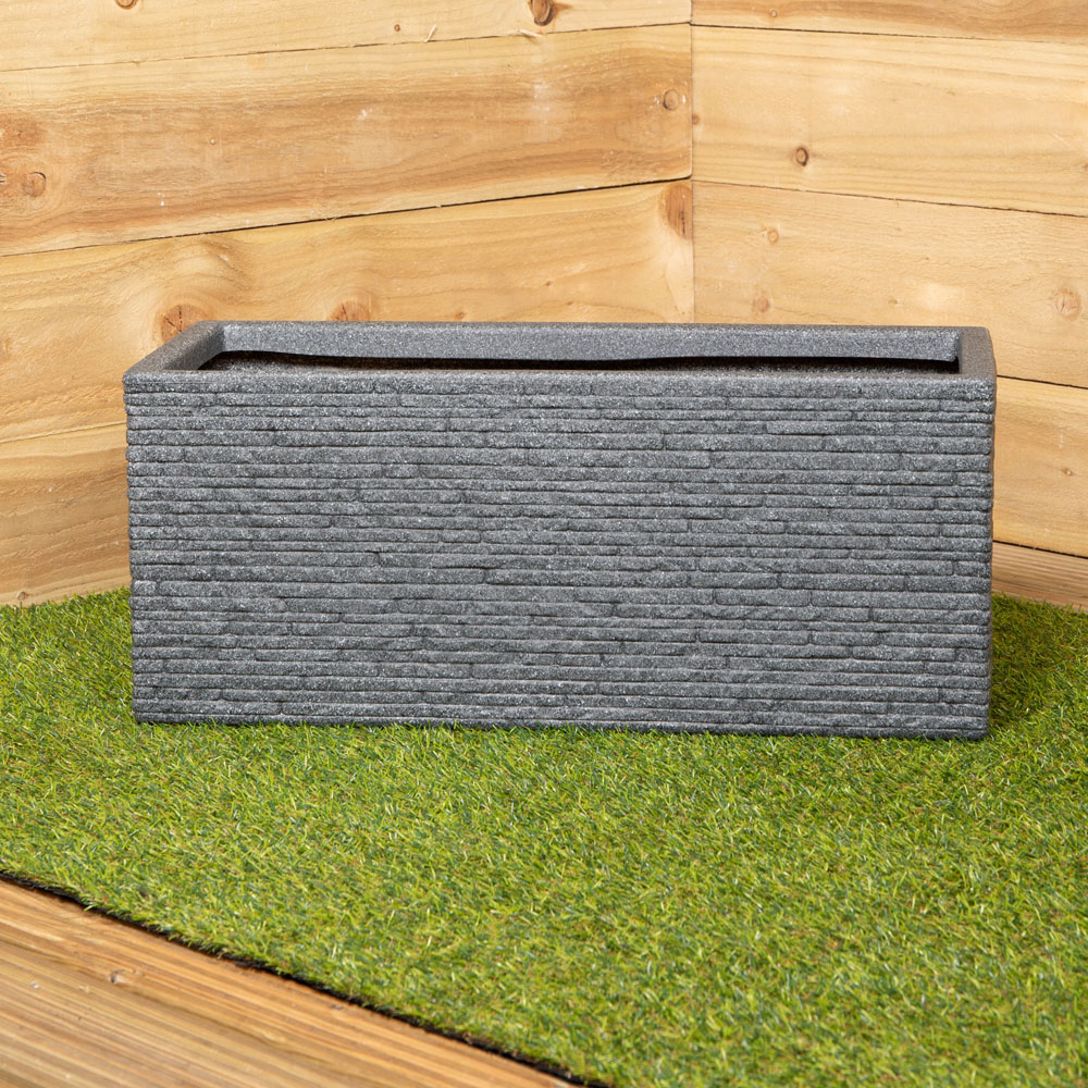 Samuel Alexander Ash Slate Effect Trough 60 x 25.5cm Image 2