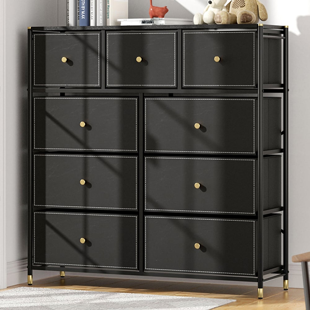 H&O Direct 9 Drawer Plastic Storage Cabinet Image 1