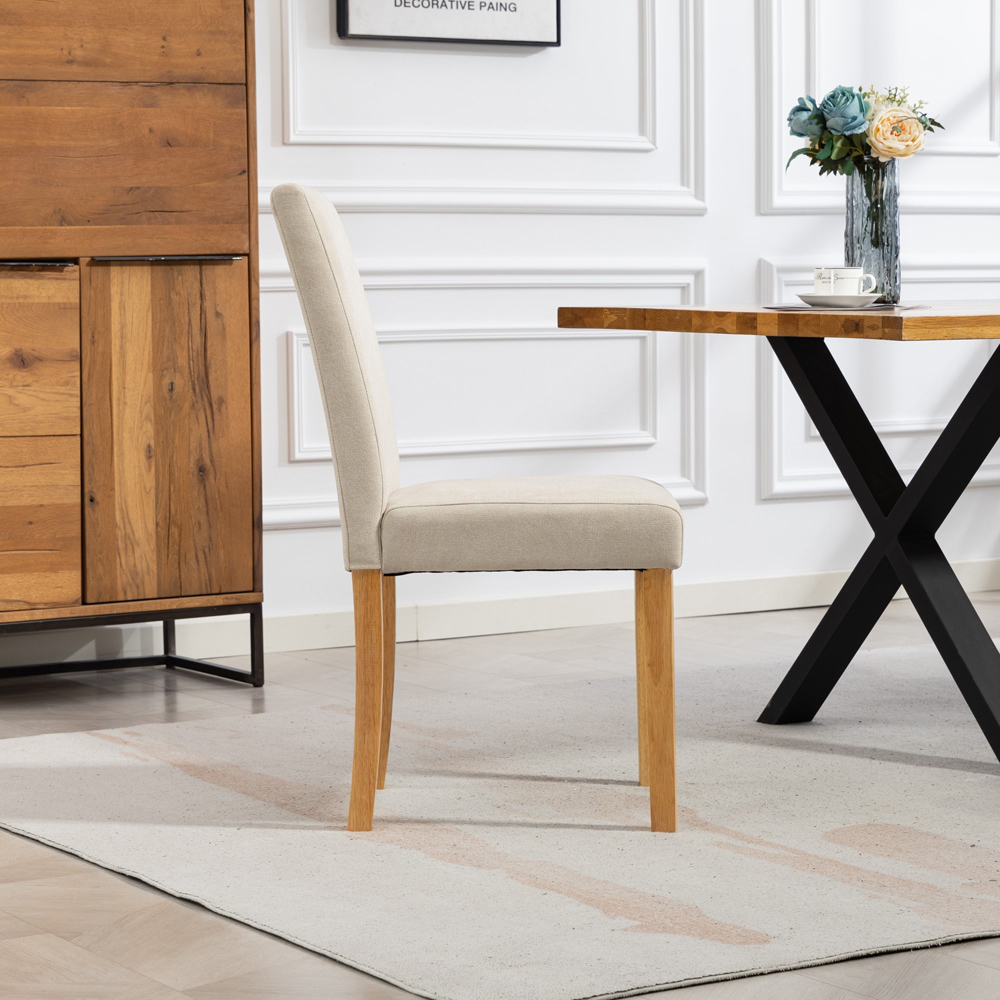 Artemis Home Almont Set of 2 Beige High Back Dining Chairs Image 5