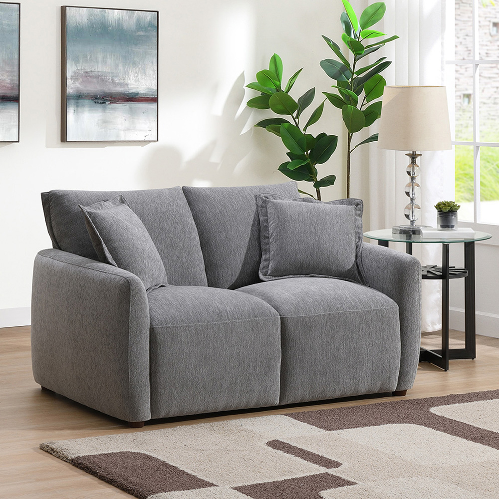 Bedford 2 Seater Light Grey Sofa Image 4