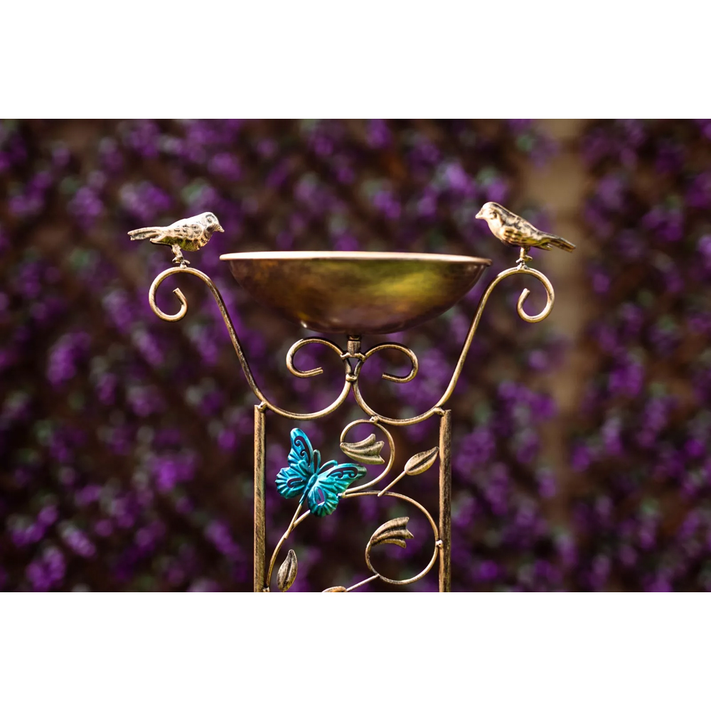 Marco Paul Iron Plant Trellis Bird Bath Image 3
