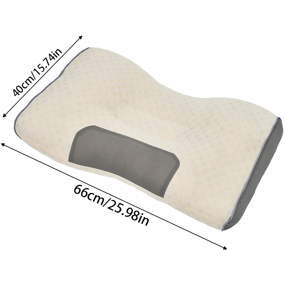 Living and Home White Ergonomic Bone-Shaped Support Pillow 66 x 40cm Image 8