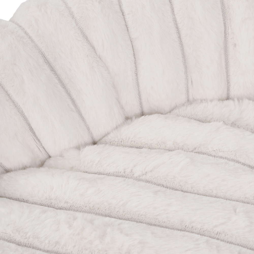 H&O Direct 60cm White Round Soft Warm Pet Bed Image 4