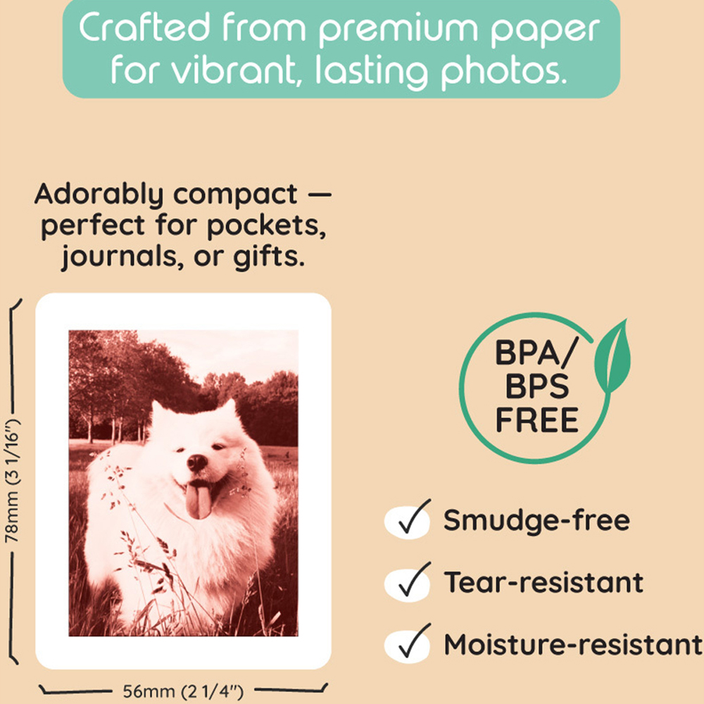 Kiimento Ink-Free Print 120 Pack Image 5