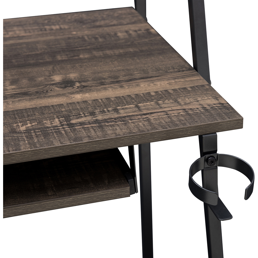 Sunjoy Studio Space Mikita Computer Desk with Drink Holder and Headset Hook Image 3