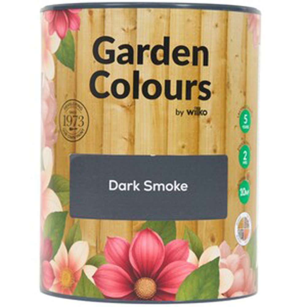 Wilko Garden Colours Dark Smoke Wood Paint 1L Image 10