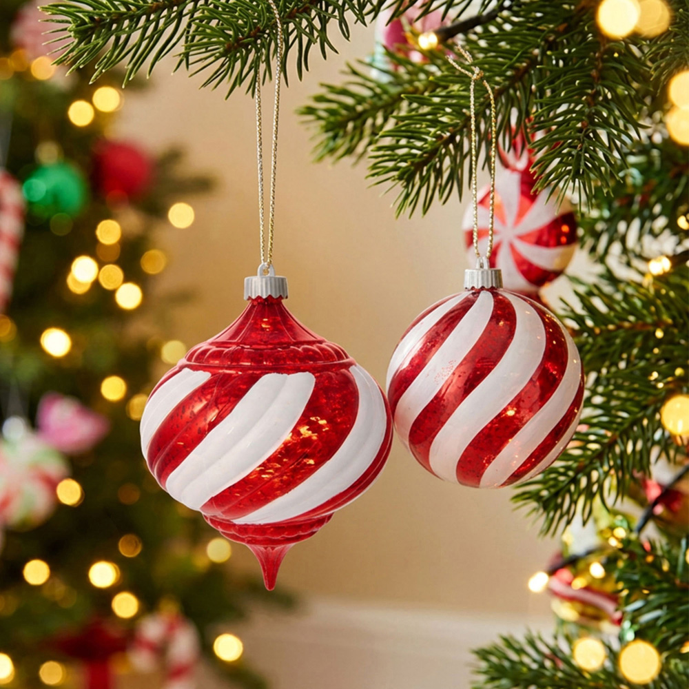 Candy Cane Twist Bauble Image 2