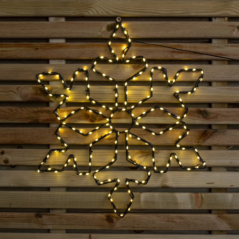 Samuel Alexander FlexiBrights 165 Warm White LED Light-Up Christmas Snowflake 50cm Image 8