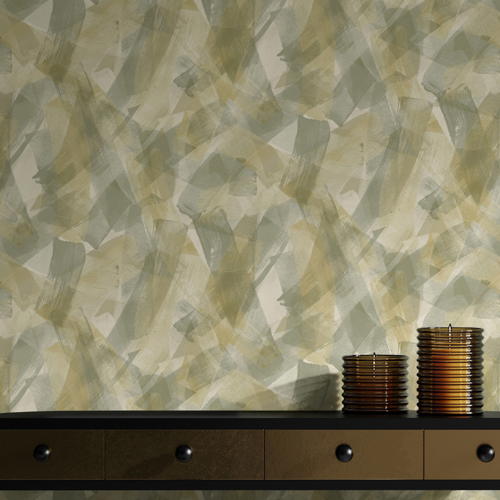 Holden Artistry Green Beige Wallpaper Image 4