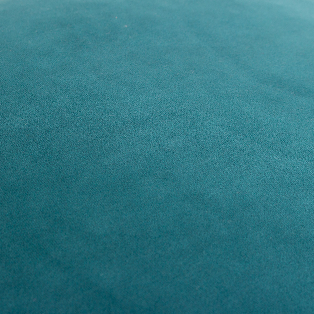 Furn Meridian Teal and Blush Velvet Cushion 45 x 45cm Image 4