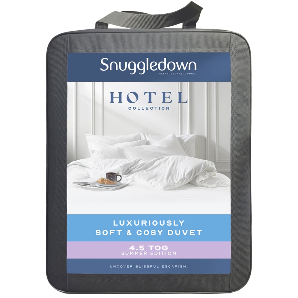Snuggledown Single White Luxurious Hotel Duvet 4.5 Tog Image 1
