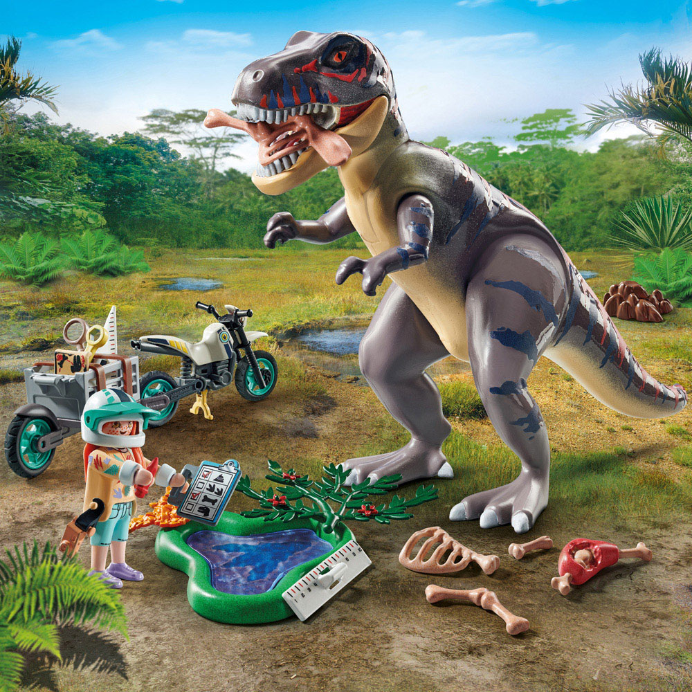 Playmobil T-Rex Hunt Trace Path Playset 46 Piece Image 5