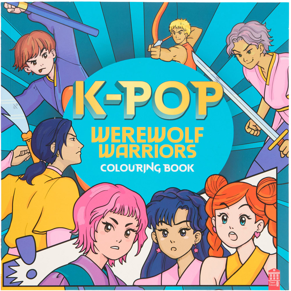 KPop Dragon or Werewolf Colouring Book Image 2