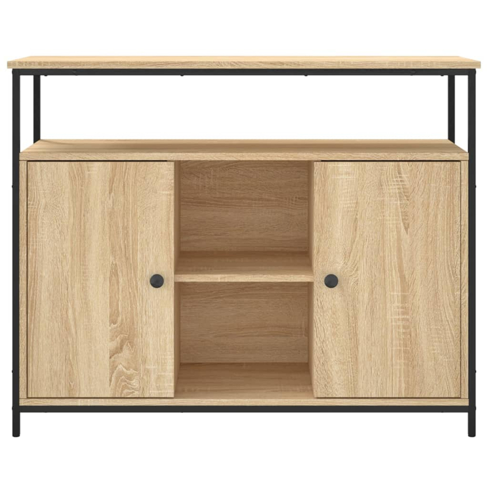 vidaXL 2 Door 3 Shelf Sonoma Oak Sideboard Image 5