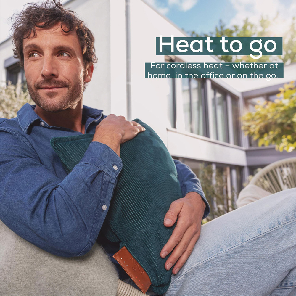 Beurer HK77 Heaty Celestial Green Cordless Heated Cushion 38.4 x 38.4cm Image 4