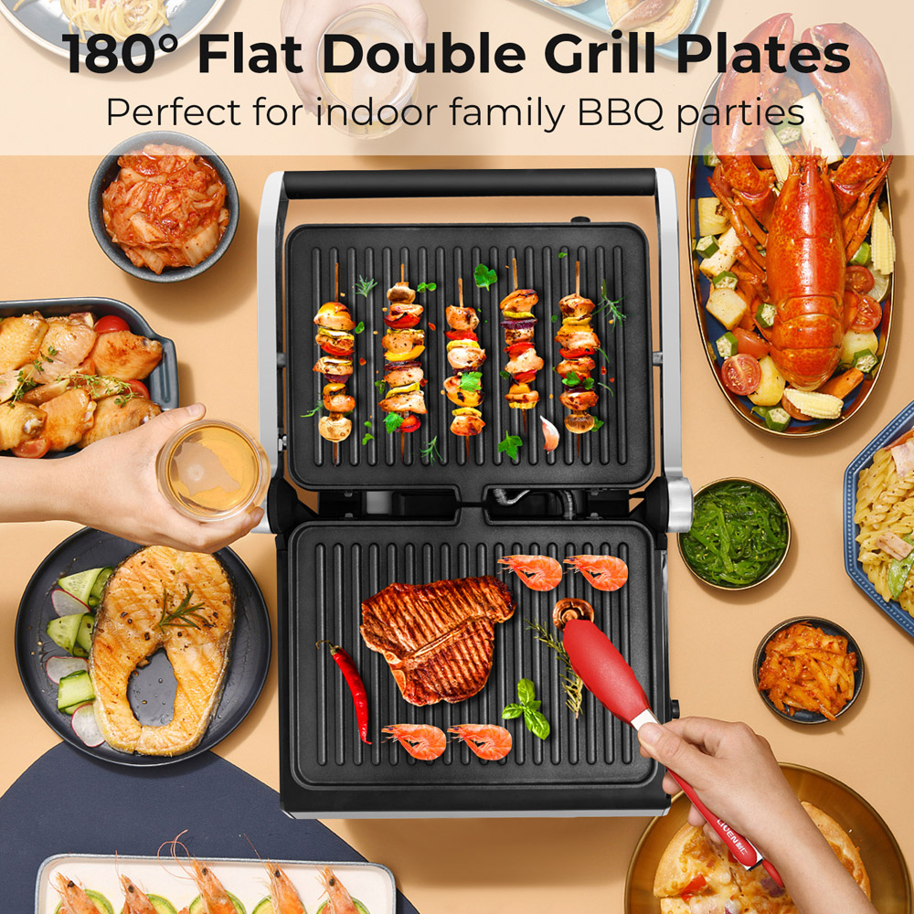 Costway 3 in 1 Electric Grill with Auto Cooking Modes 1200W Image 4