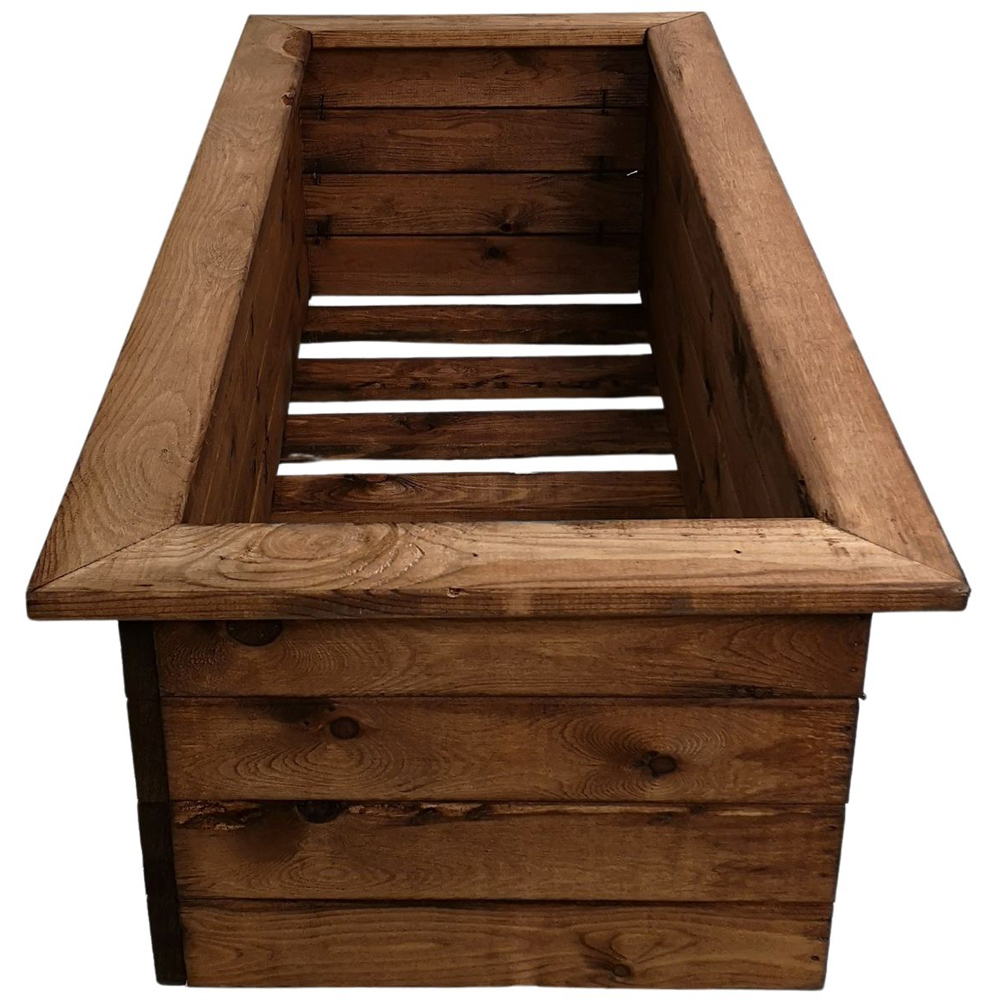 Samuel Alexander Large Wooden Garden Trough 108 x 41cm Image 4
