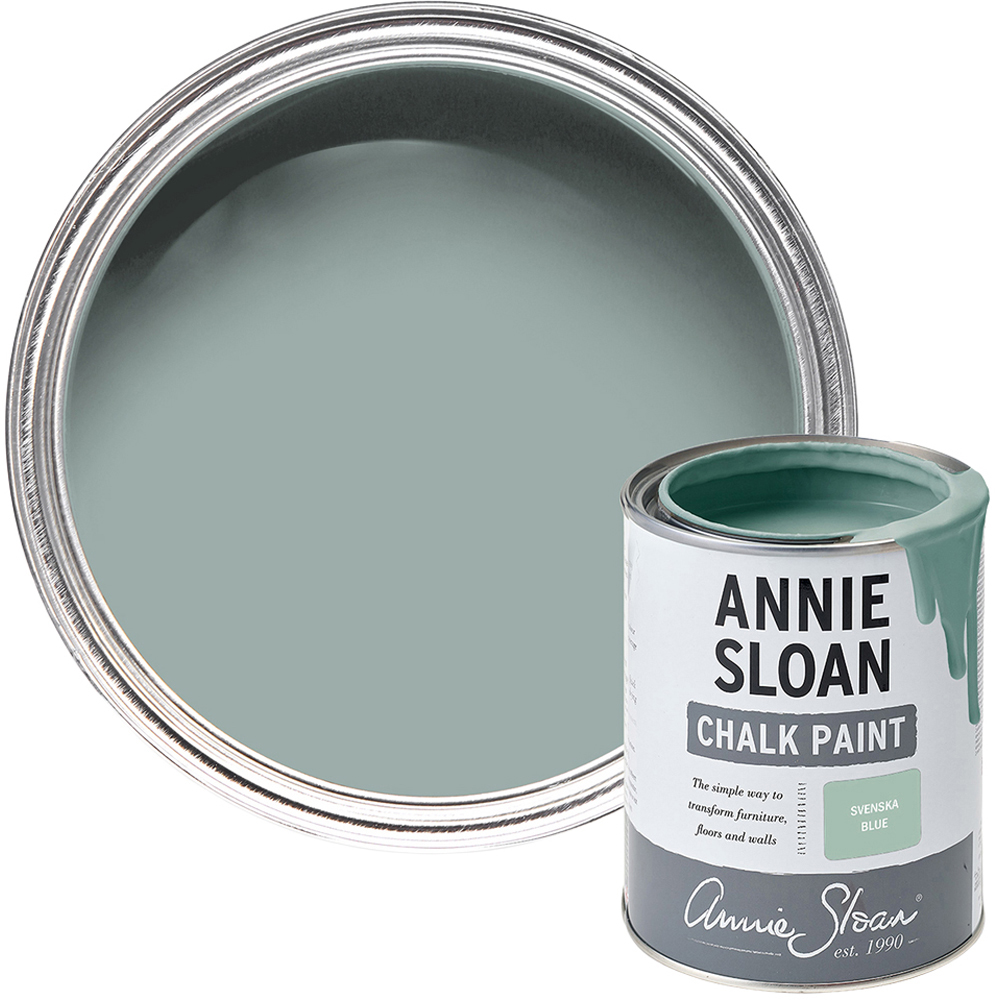 Annie Sloan Svenska Blue Matt Chalk Paint 500ml Image 1