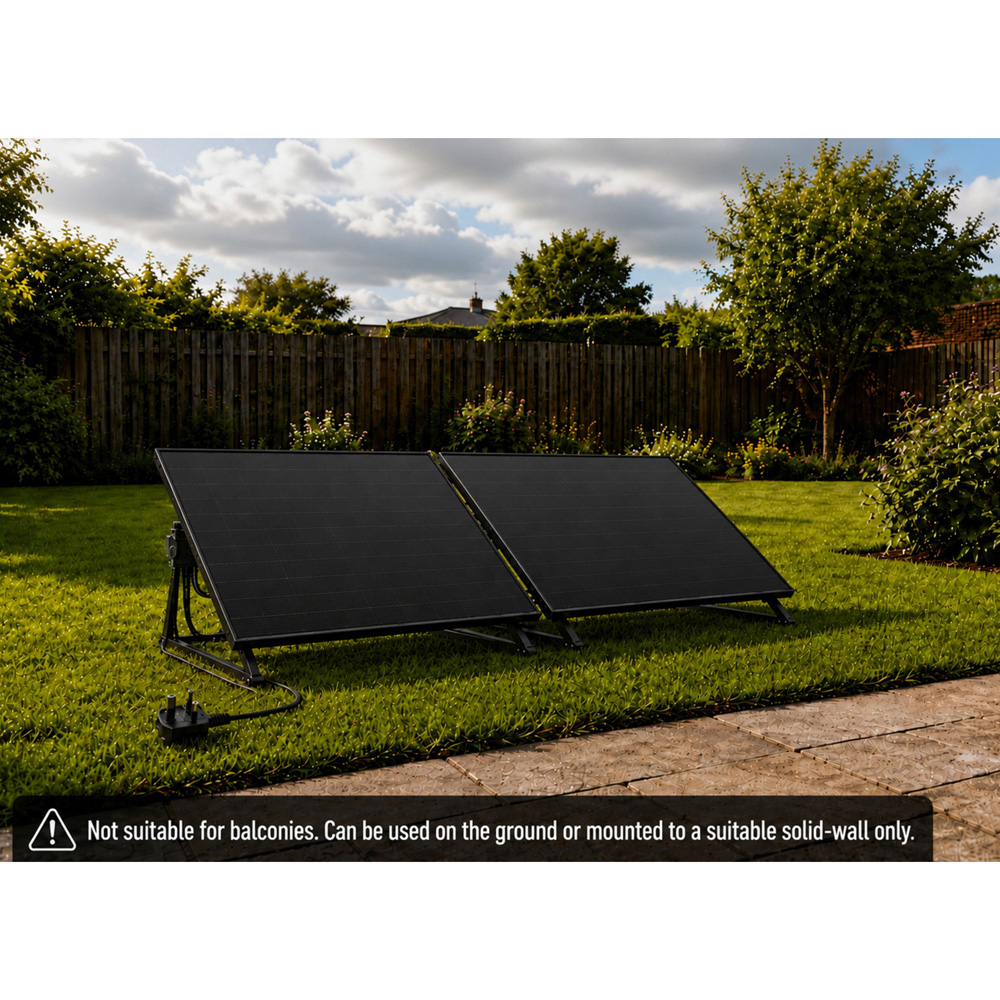 UKSOL Plug-In Solar Pro Plus 2 Panel Hybrid Mount Kit 1030W Image 2