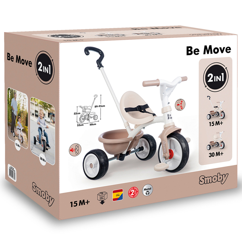 Smoby Be Move Beige Tricycle Image 6