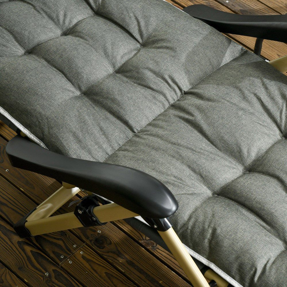Outsunny Folding Recliner Sun Lounger Chair Image 3