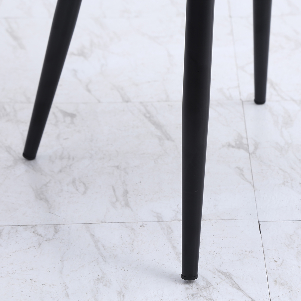 Living and Home Set of 4 Dark Grey Tufted Dining Chair Image 6