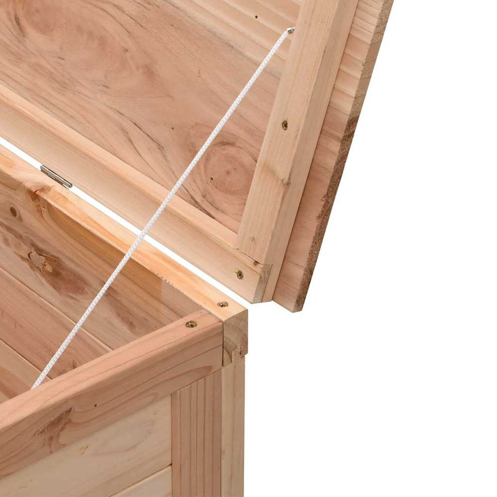 Walplus Solid Fir Wood Slatted Garden Storage Box 56.5 x 198.5 x 50cm Image 7