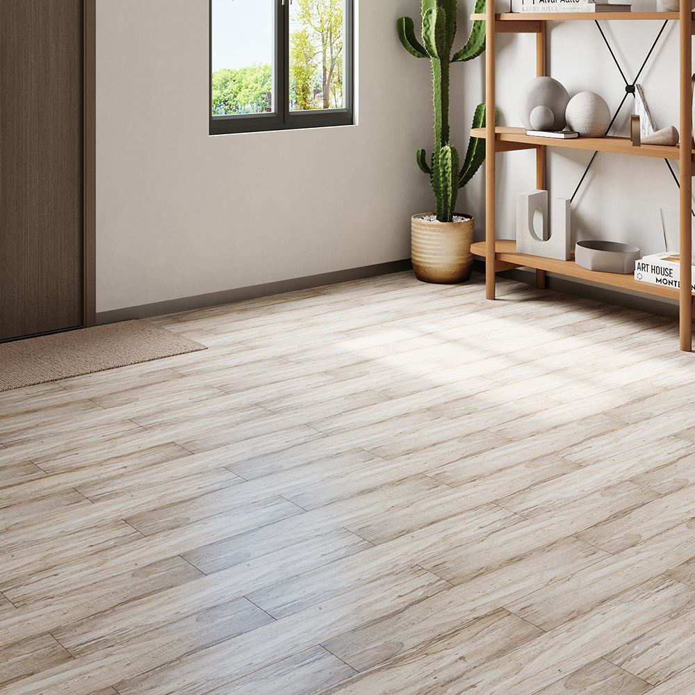 Living and Home Light Wood Rectangle PVC Flooring Self Adhesive 36 Pack Image 7