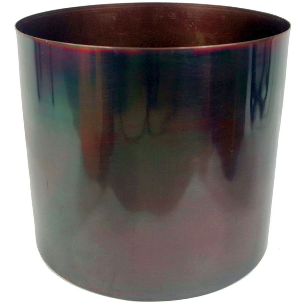 Leaf Iridescent Metal Modern Planter 18cm Image