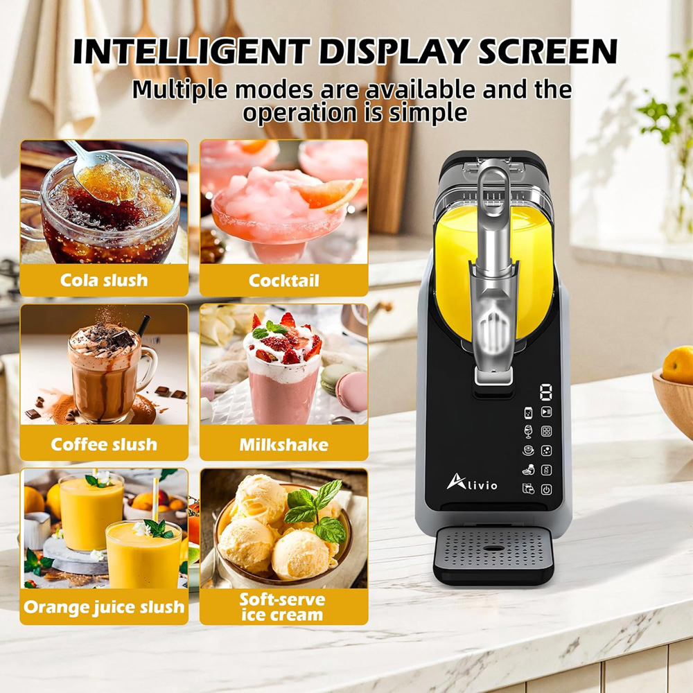 Alivio Black Multi-Purpose 2L Frozen Drink and Slushy Maker Machine Image 5