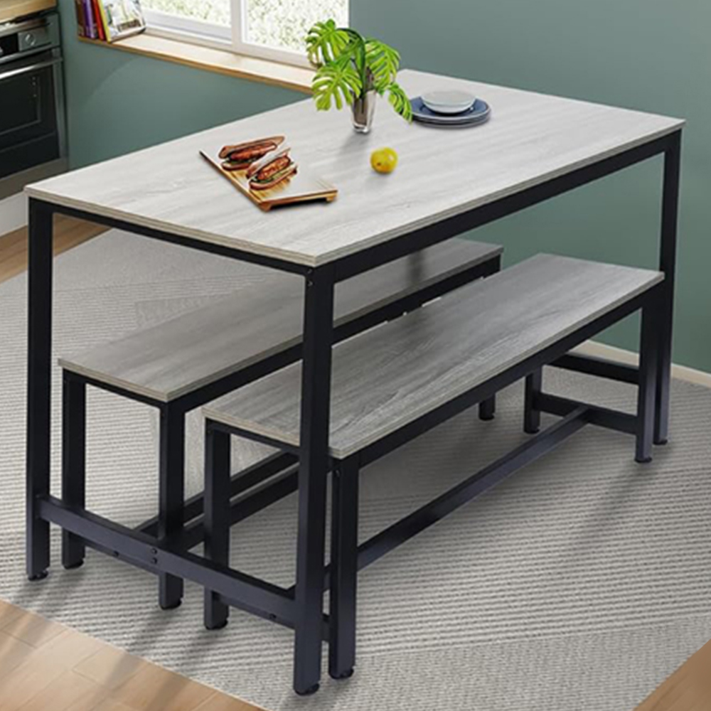 Alivio 4 Seater Dining Bench Set Image 1