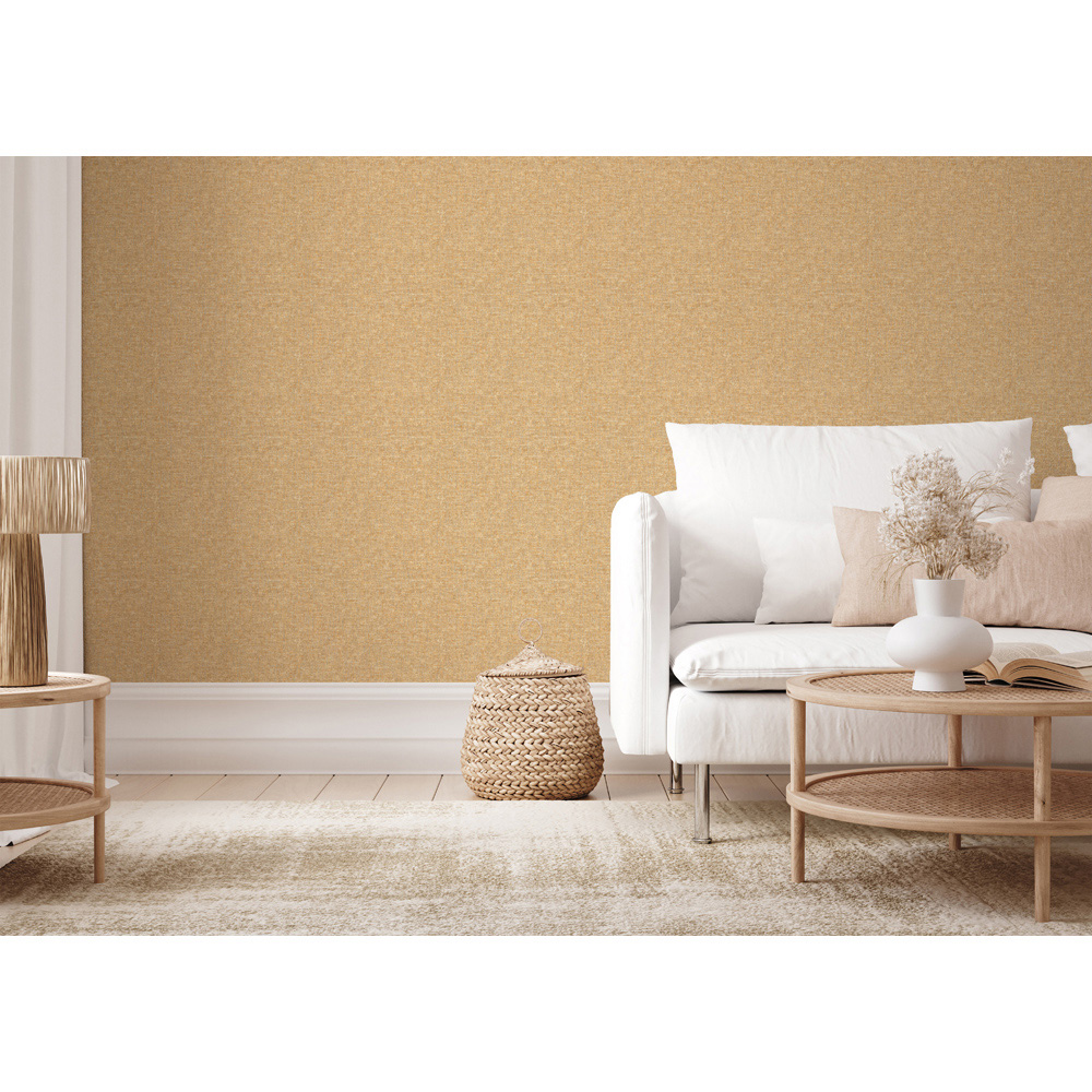 Esselle Home Artisan Weave Ochre Wallpaper Image 6