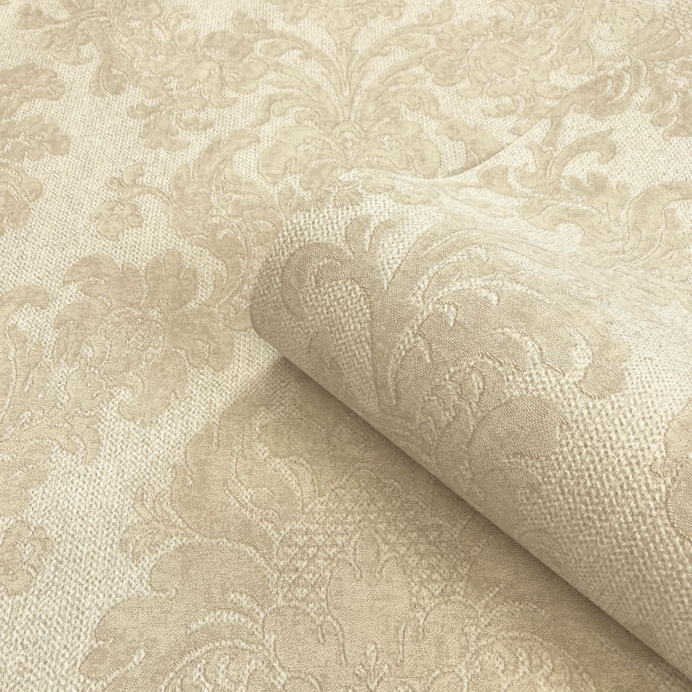 Belgravia Ciara Damask Textured Cream Image 2
