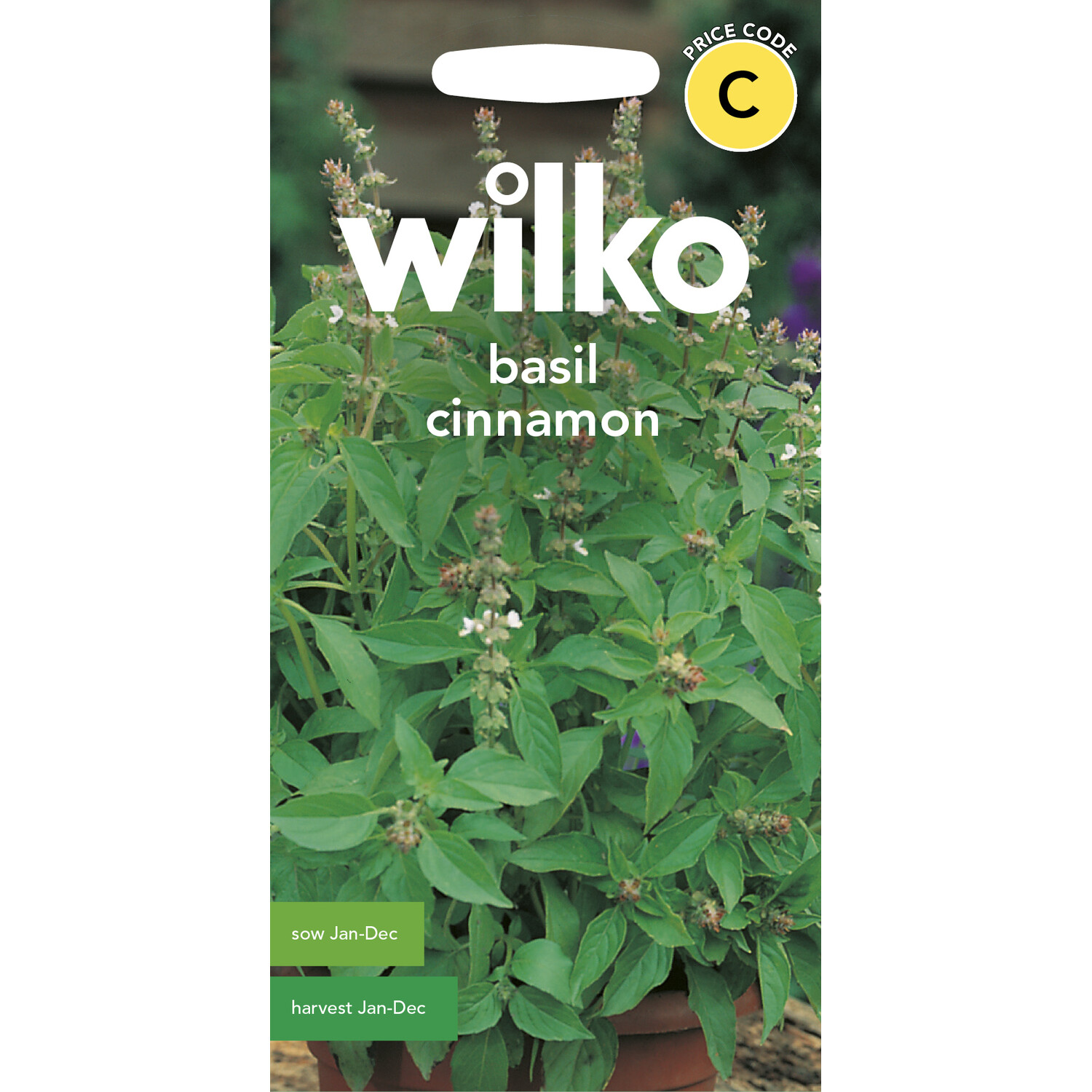 Wilko Herb Basil Cinnamon Seeds Image 1