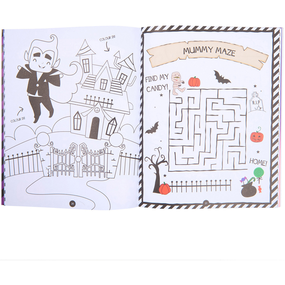 Halloween Activity Book with Stickers Image 2