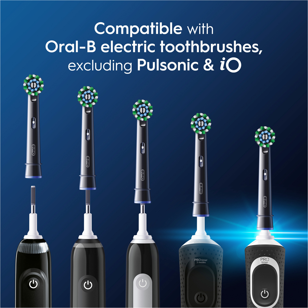 Oral-B Pro Black Cross Action Toothbrush Heads 8 Pack Image 5