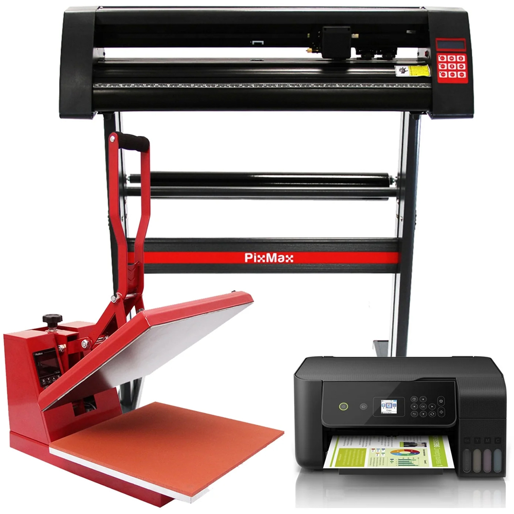 PixMax Clam Heat Press 38cm Vinyl Cutter 720mm and Printer Image 5