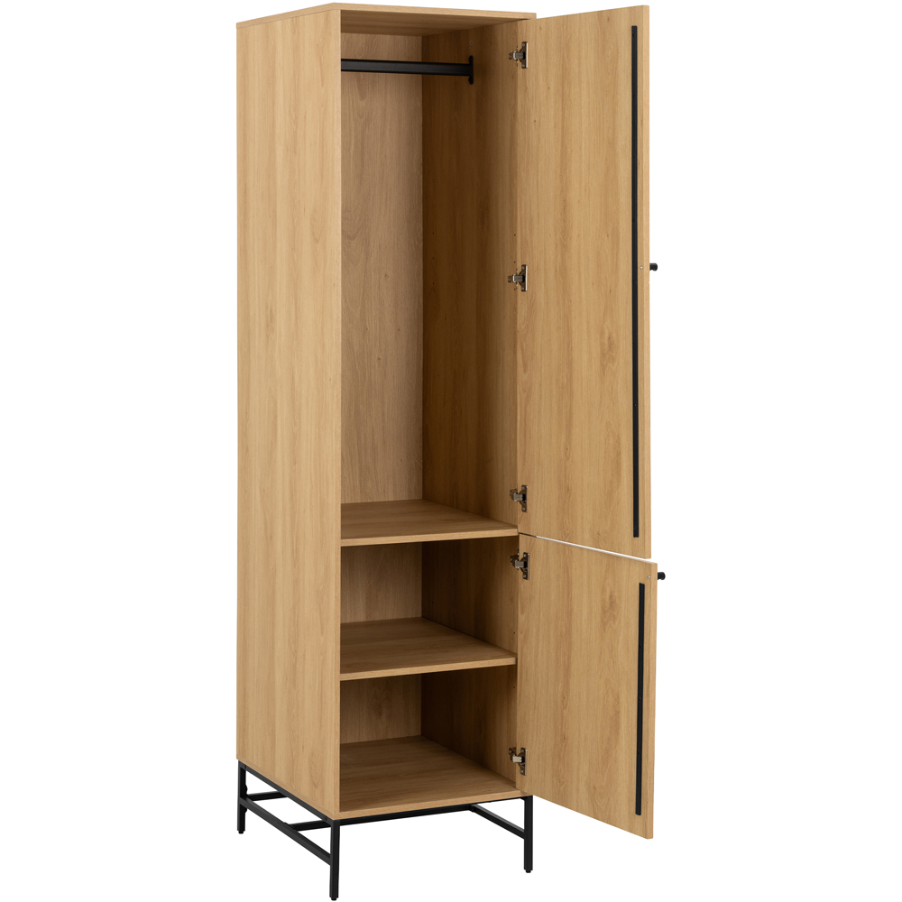 Florence Albany 2 Door Oak Wardrobe Image 5