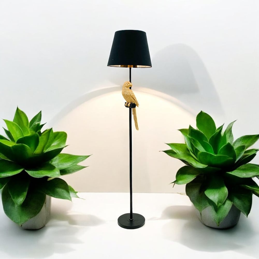 Acacia Home Black Shade Floor Lamp 38.1cm Image 2