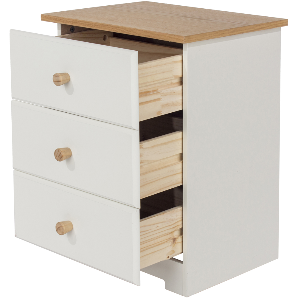 Core Products Colorado 3 Drawer Bedside Cabinet Image 5