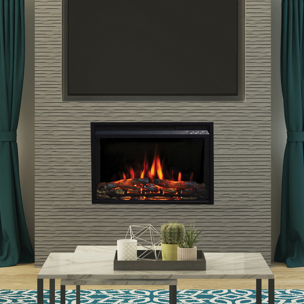 Be Modern Rodwell Wall Mounted Electric Inset Fireplace 22 inch Image 2