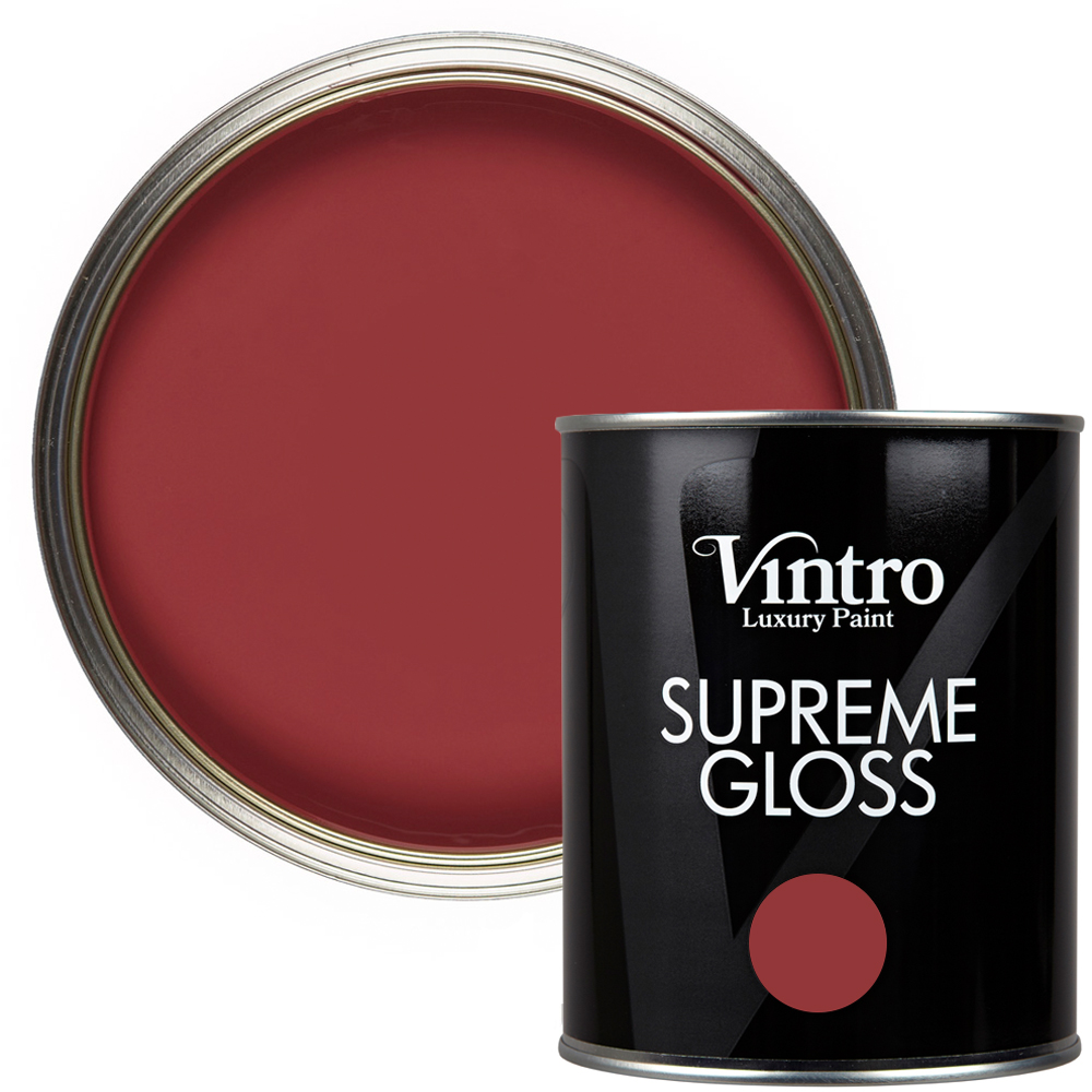 Vintro Paint Walls and Ceilings Mulberry Gloss Paint 1L Image 1