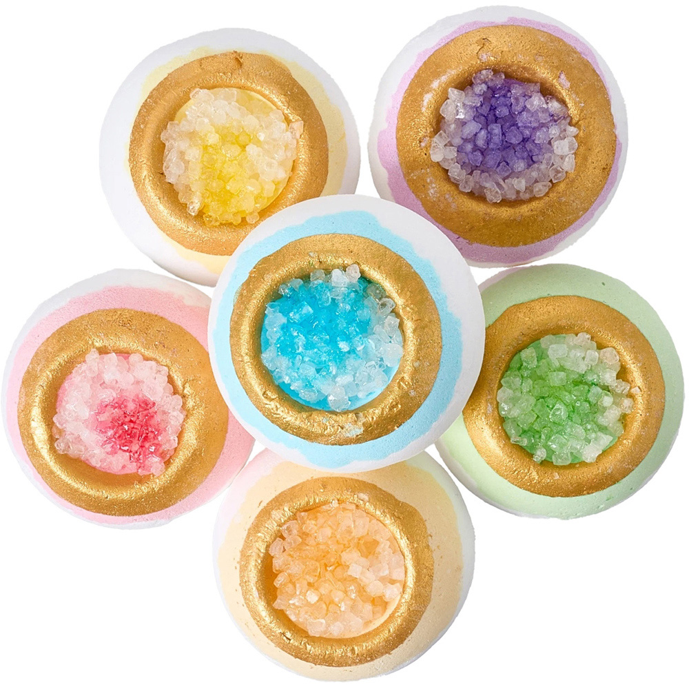 Living and Home 6 Piece Multicolour Bath Bomb Set with 6 Different Scents Image 3