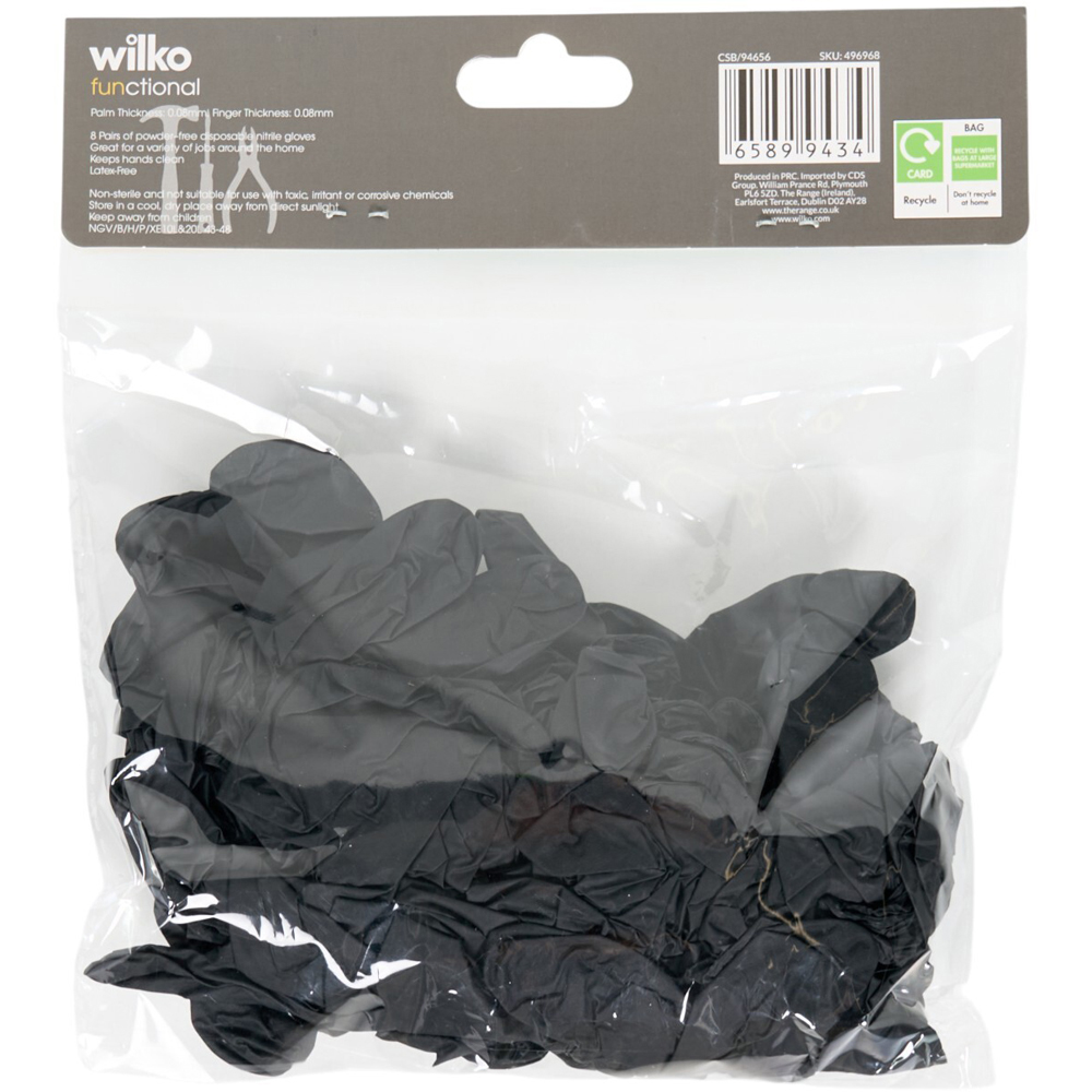 Wilko Func P/Free Nitrile Gloves Large Image 3